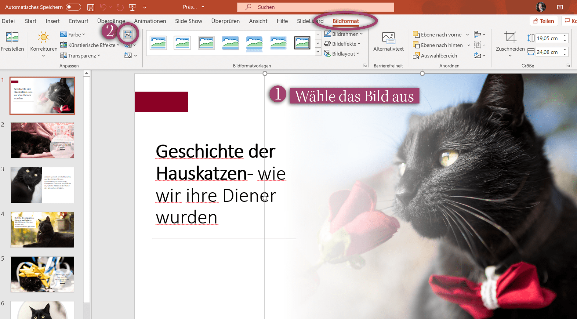 Bild komprimieren PPT