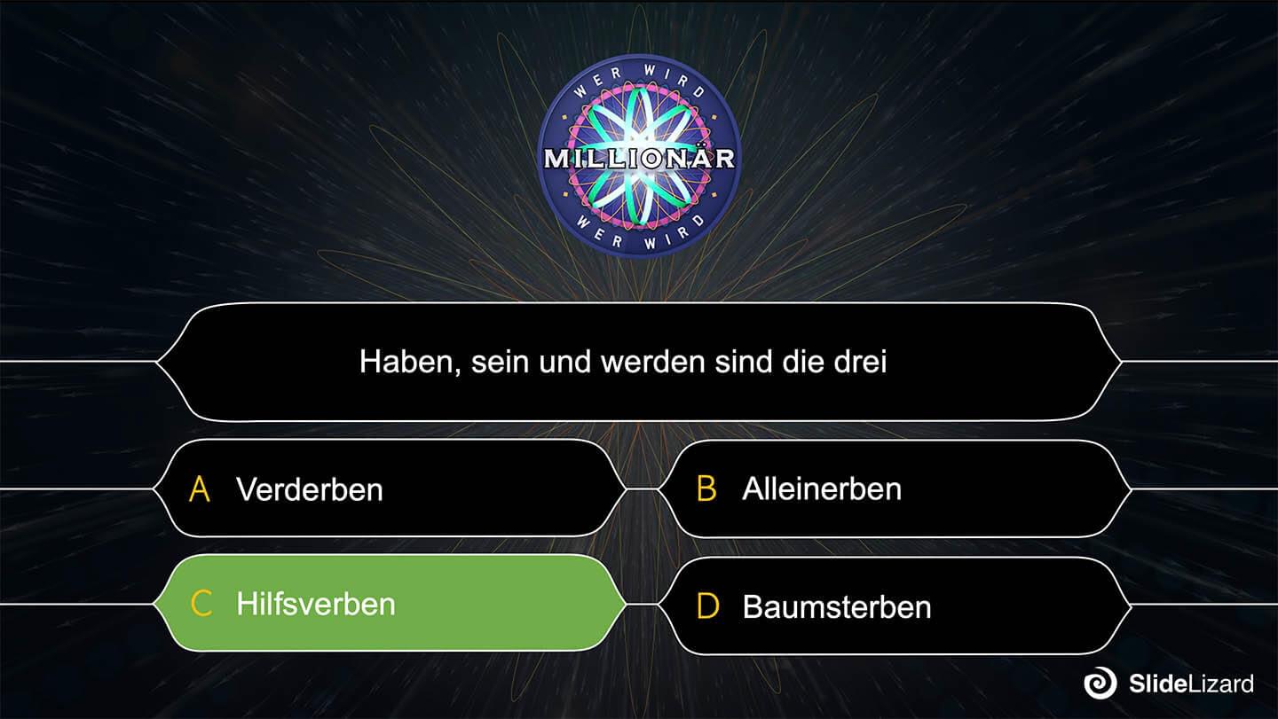 Wer wird Millionär Vorlage