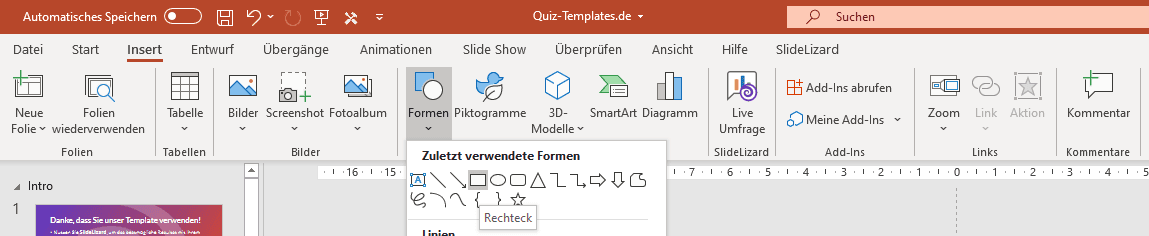 neue Form zeichnen