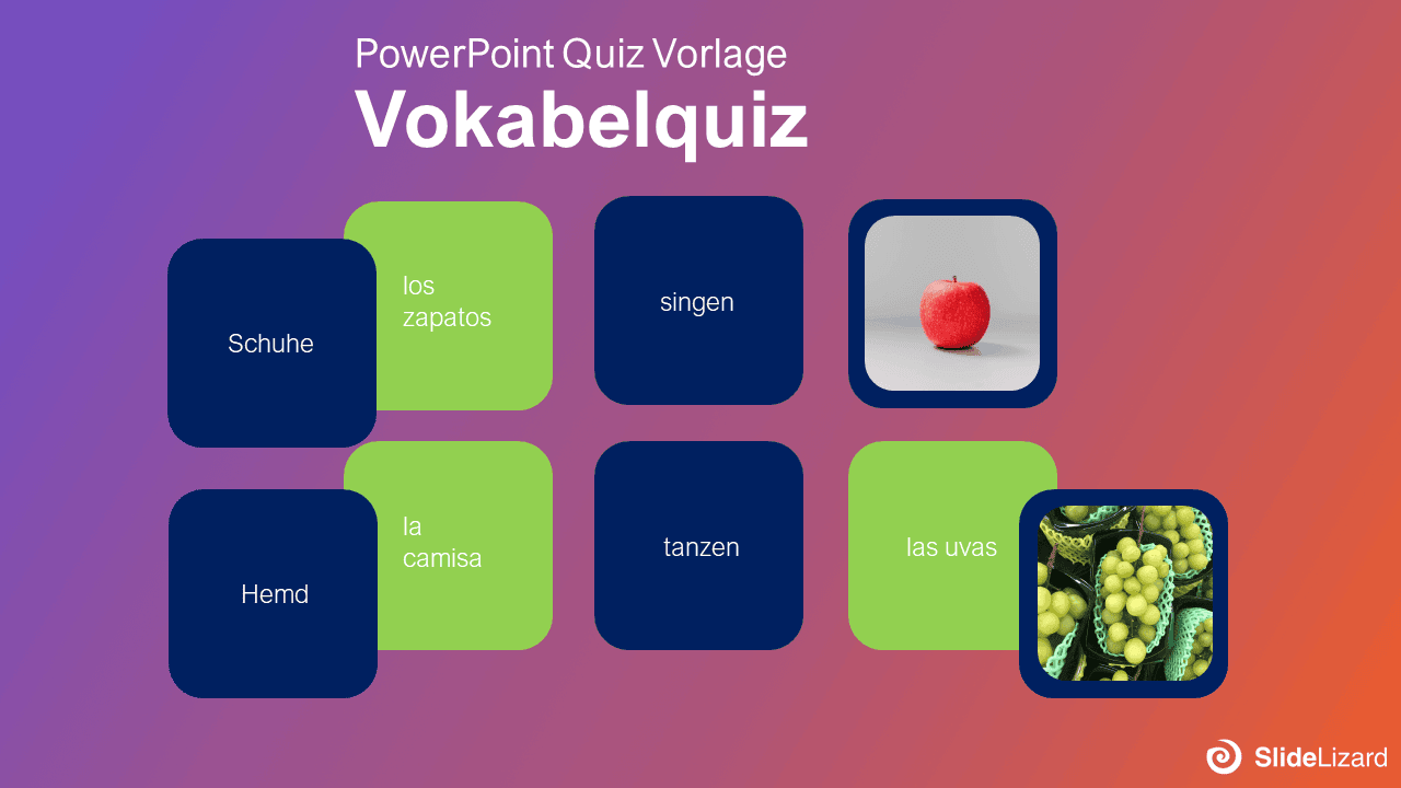 Interaktives Vokabelquiz