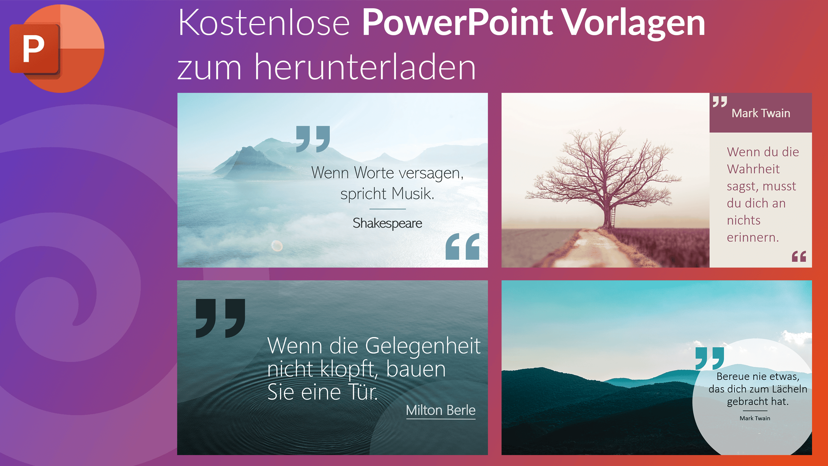 PowerPoint Zitate Design Ideen