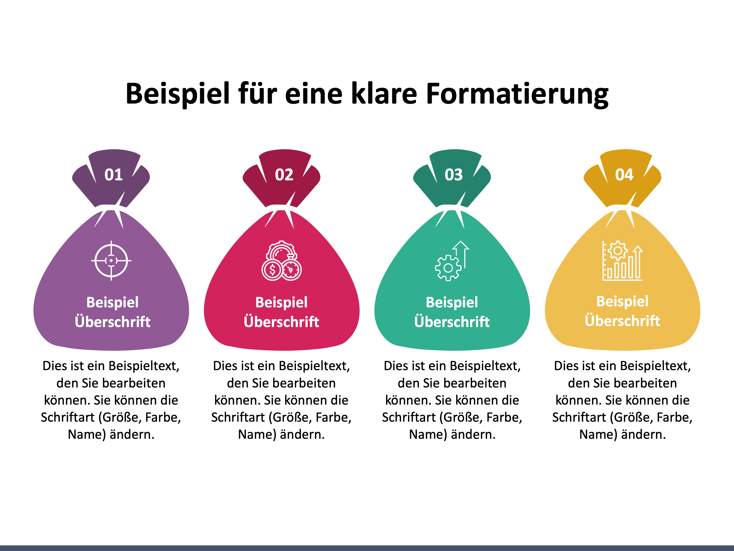 Einheitliche Formatierung