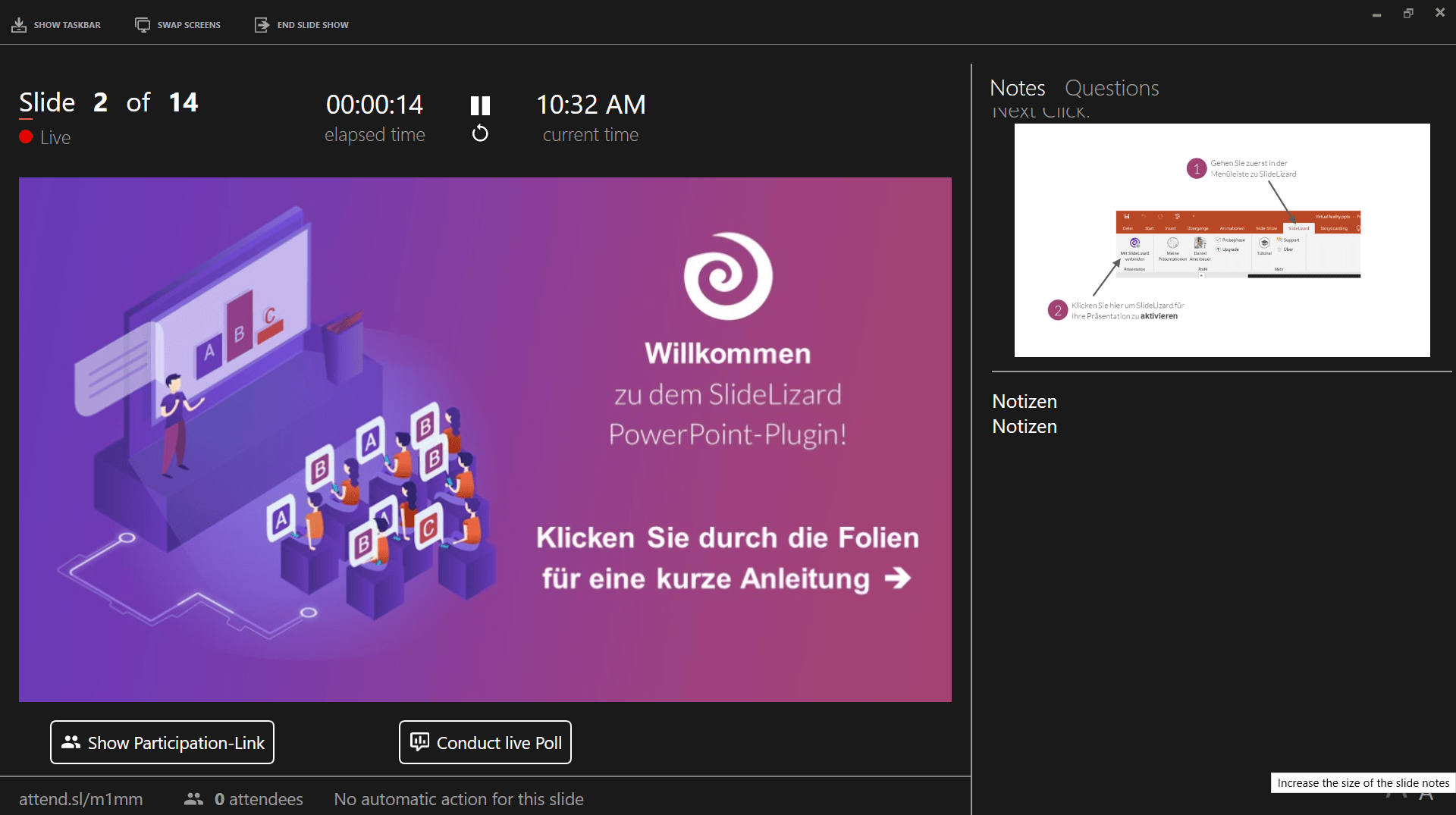 SlideLizard presentation