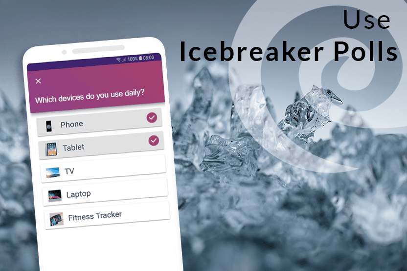Icebreaker polls with SlideLizard