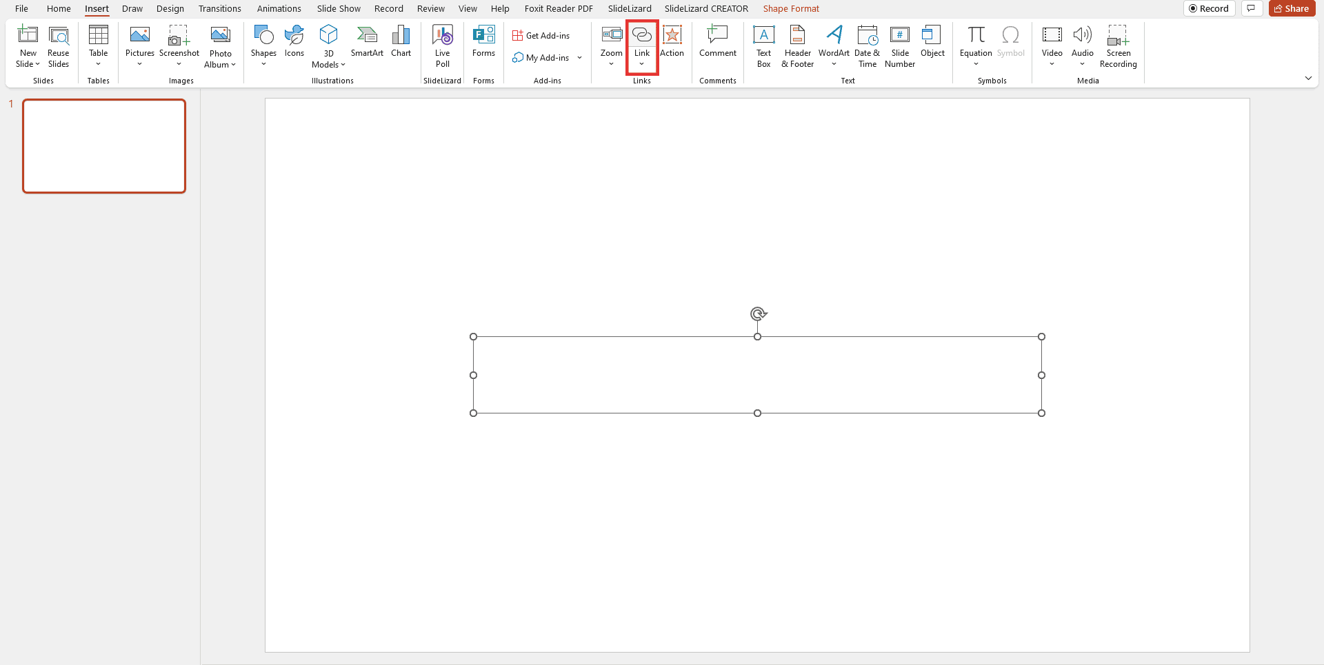 position link in powerpoint