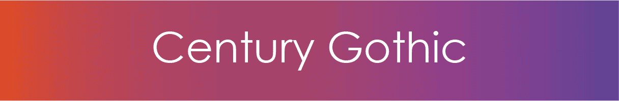 Font Century Gothic for PowerPoint