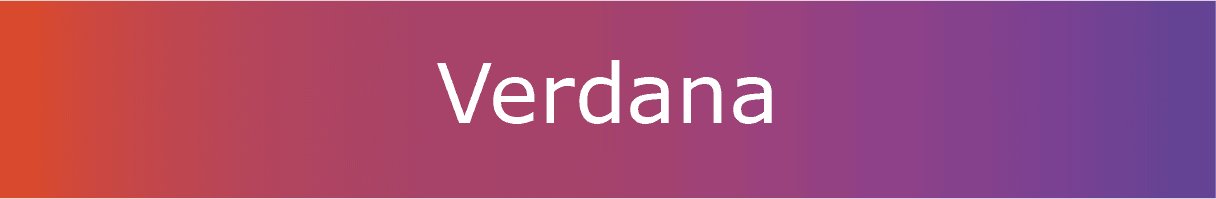 Font Verdana for PowerPoint