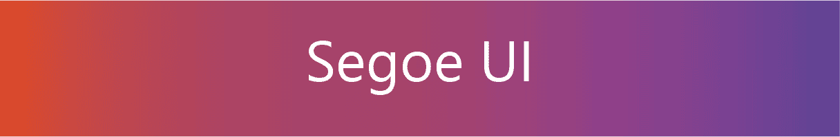 Font Segoe UI for PowerPoint