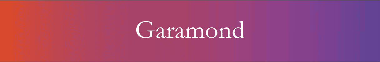 Font Garamond for PowerPoint