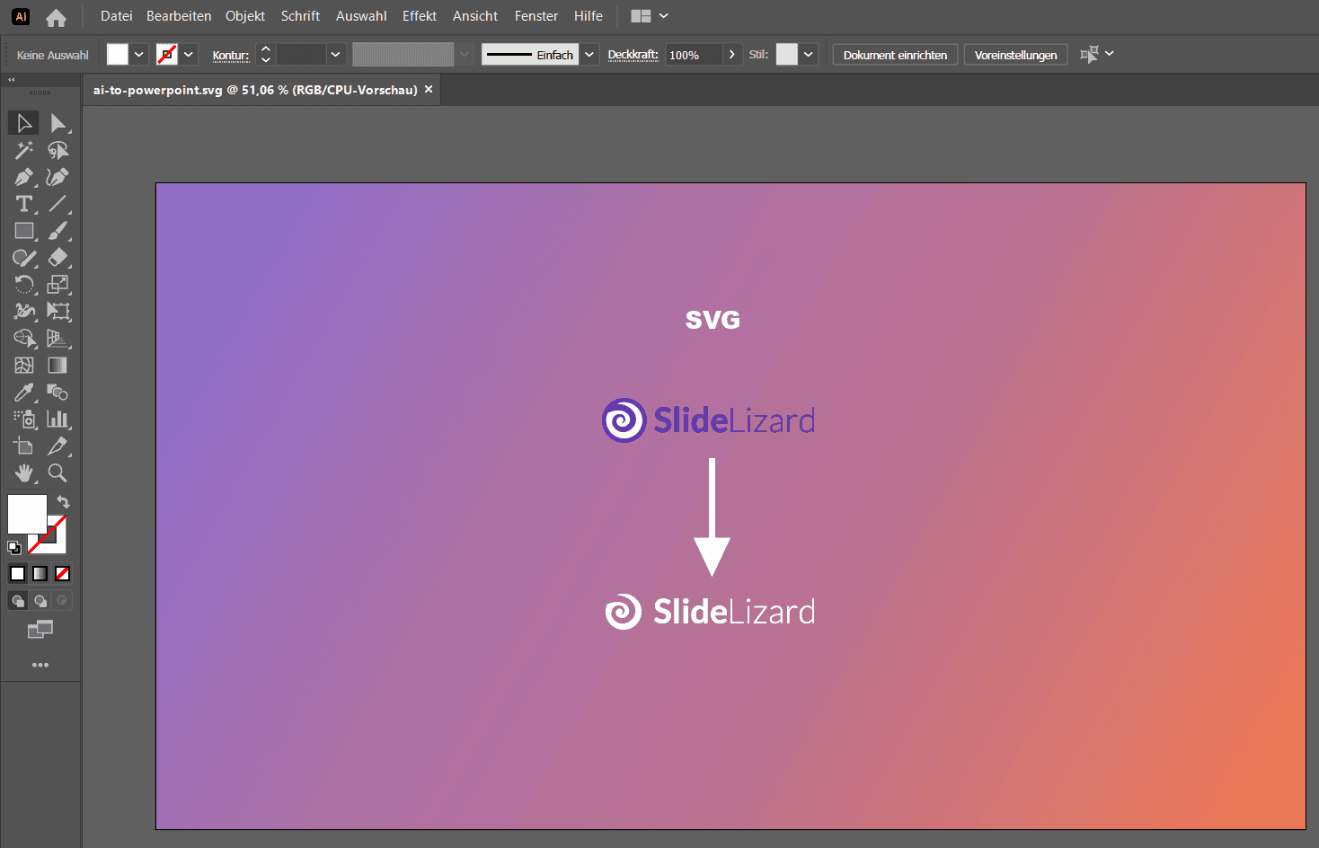 PowerPoint in Illustrator