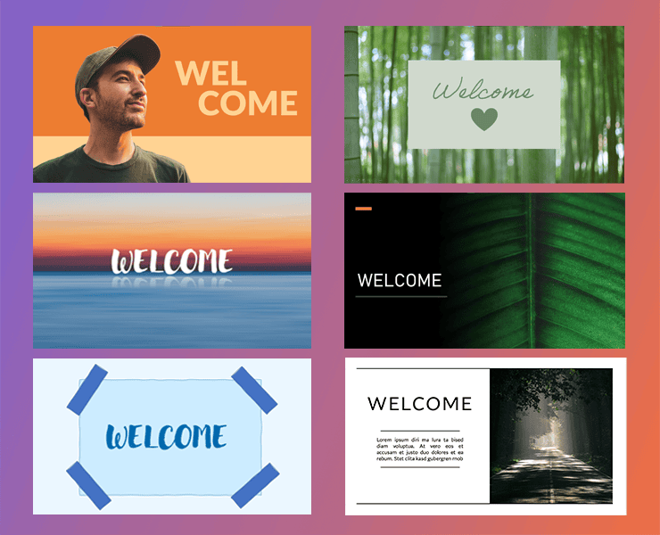Welcome Slide Template