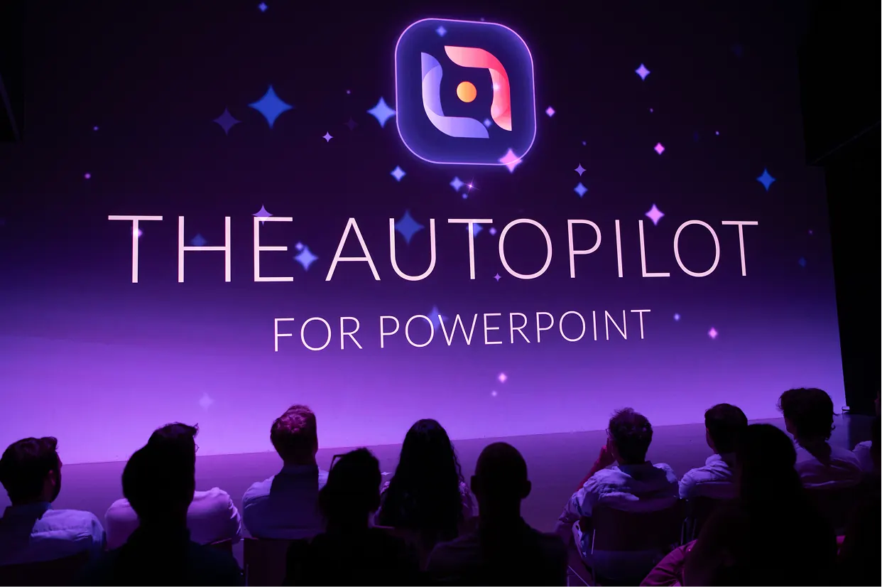 Audience at the launch of LIZ AI for PowerPoint